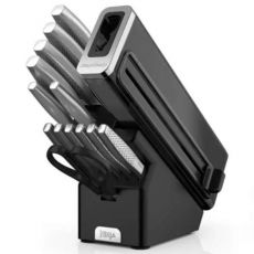 NINJA StaySharp K62014EUUK Stainless Steel Kitchen Knife Set (14-Piece), Built-in Sharpener, Graphite Block, image 