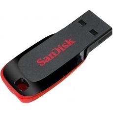 Memorie USB SanDisk Cruzer Blade, 64GB, USB 2.0, Negru/Rosu, image 
