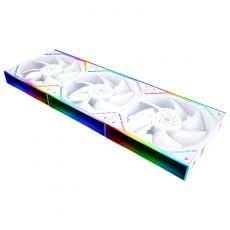 Thermalright Fan Pack 3-in-1 3x120mm - TL-M12QW x 3 - White, Infinity Mirror, Daisy-Chain, A-RGB, image 