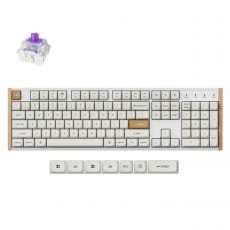 Wireless Mechanical Keyboard Keychron K10 HE Magnetic Switch - White Special Edition, image 