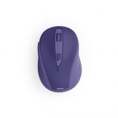 Hama “WM-400” Wireless Mouse, Ergonomic, Optical, 6 Buttons, No Clicking Noise, purple, image 