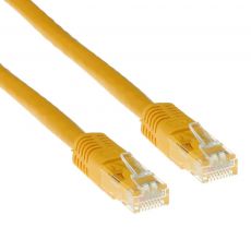 ACT Network patch cable cat.6, U/UTP 5m, yellow, bulk, image 