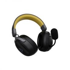 Ajazz Wireless Gaming Headphones - AHM08 MAX Black, Gray, Yellow - Bluetooth , 2.4G, image 