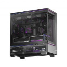 Thermalright Case mATX - TL-M10 Vision Black - No fans, 9.16 inch LCD Display, USB-C, image 