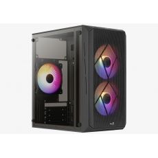 AeroCool Case mATX - CS-107-A-BK-v2 - 3 fans included, image 