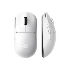 MCHOSE A7 V2 Ultra White - Wireless Gaming Mouse - Dual 8K, Omron Mechanical, image 