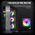 Gamemax Case ATX - HYPE-A Black - 4 x 120 mm Addressable RGB fans, image _ab__is.image_number.default