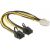 Delock PCI Express power cable 6 pin female > 2 x 8 pin male 30 cm, image 