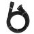 1stPlayer Custom Sleeved Modding Cable Black - PCIe 5.0 12VHPWR M/M - FM2-B-BK, image , 6 image