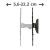 Hama TV Wall Bracket, Swivel, Tilt, 165 cm (65") up to 20 kg, image , 4 image