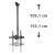 Hama TV Ceiling Mount, Swivel, Tilt, 165 cm (65") up to 50 kg, 220878, image , 7 image