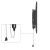 Hama TV Wall Bracket, Rigid, Theft Protection, 203 cm (80"), 220861, image , 12 image
