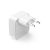 Hama Fast Charger, GaN, 2x USB-C, Folding Mini Charger, PD, 40 W, white, image _ab__is.image_number.default