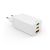 Hama Fast Charger, GaN, 2x USB-C, 1x USB-A, Mini Charger, PD, 65 W, white, image _ab__is.image_number.default