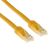 Yellow 3 meter U/UTP CAT6 patch cable with RJ45 connectors, image 