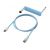 HyperX USB-C Coiled Cable Light Blue-White, image , 2 image
