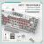 Ajazz Gaming Mechanical Keyboard AK820 - AS Red Switch [Linear] (English US), Gray White, White Light, image _ab__is.image_number.default