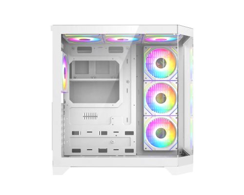 Gamemax Case ATX - HYPE-A White - 4 x 120 mm Addressable RGB fans, image , 6 image