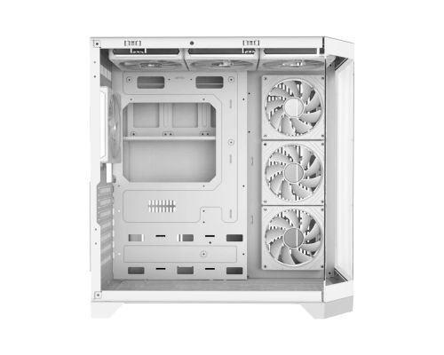 Gamemax Case ATX - HYPE-A White - 4 x 120 mm Addressable RGB fans, image , 8 image