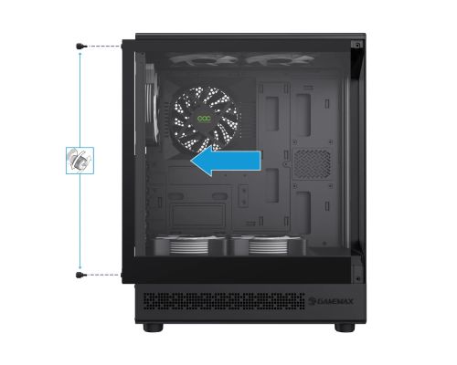 Gamemax Case ATX - Vista COC AB - 5 x 120 mm A-RGB Fans, MB Plate COC Fan, image _ab__is.image_number.default