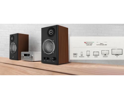 Genius Speakers 2.0 - SP-HF1200B - 36W RMS, Wood, image _ab__is.image_number.default