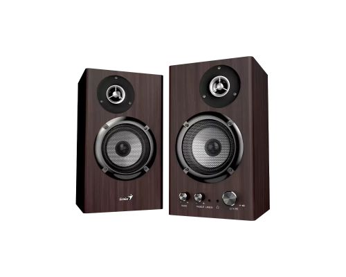 Genius Speakers 2.0 - SP-HF1812BT - 50W RMS, Bluetooth 5.3, Dark Brown, image _ab__is.image_number.default