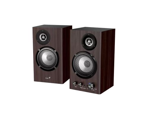 Genius Speakers 2.0 - SP-HF1812BT - 50W RMS, Bluetooth 5.3, Dark Brown, image _ab__is.image_number.default