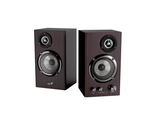Genius Speakers 2.0 - SP-HF1812BT - 50W RMS, Bluetooth 5.3, Dark Brown, image _ab__is.image_number.default