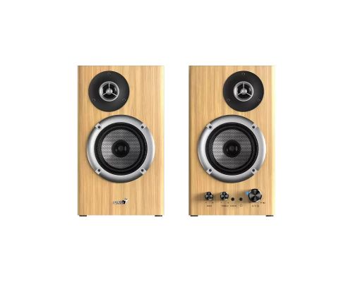 Genius Speakers 2.0 - SP-HF1812BT - 50W RMS, Bluetooth 5.3, Pine Wood, image _ab__is.image_number.default