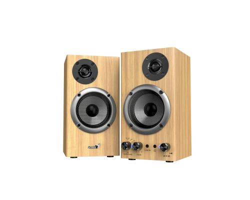 Genius Speakers 2.0 - SP-HF520BT - 20W RMS, Bluetooth, 3D Surround, Pine Wood, image 