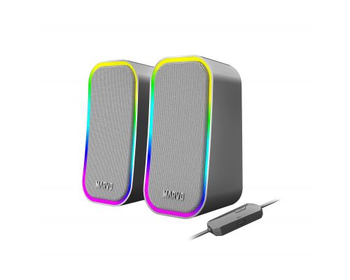 Marvo Gaming Speakers 2.0 6W Havoc 20 Grey - MARVO-SG-285-GY, image _ab__is.image_number.default