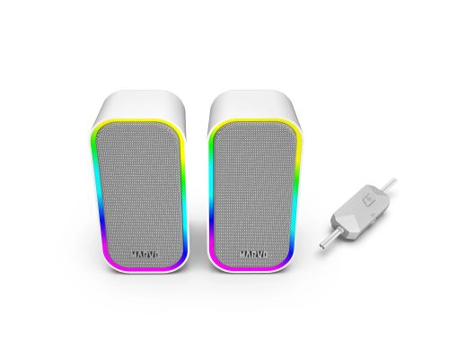 Marvo Gaming Speakers 2.0 6W Havoc 20 Grey - MARVO-SG-285-GY, image _ab__is.image_number.default