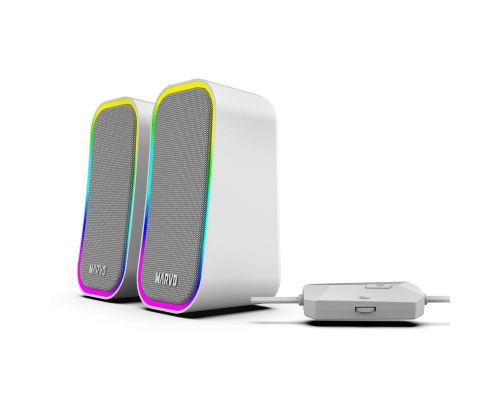 Marvo Gaming Speakers 2.0 6W Havoc 20 Grey - MARVO-SG-285-GY, image _ab__is.image_number.default