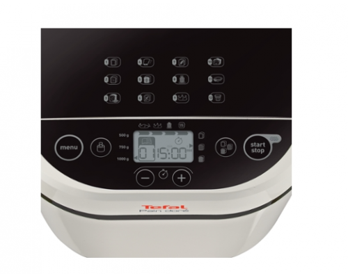 Tefal PF210138, Pain Dore, Breadmaker, 500/750/1 kg, 12 automatic programs, 720W, 3 Levels of crust roasting, LCD display, delayed start, white, image , 3 image