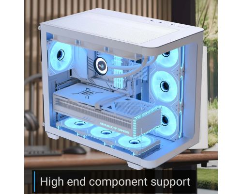 AeroCool Case ATX - P500C-G-WT-v1 - 4 x 120 mm Infinity Mirror A-RGB, image _ab__is.image_number.default