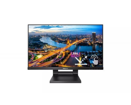 Philips 222B1TC/00, 21.5" Touch (anti-glare), IPS, WLED, 1920x1080@75Hz, 4ms GTG, 250cd m/2, 1000:1, DCR 50M:1, Adaptive Sync, FlickerFree, Low Blue Mode, 2Wx2, Tilt, Height Adjust, D-SUB, HDMI, DP, USB hub, image 