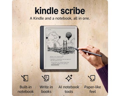 Amazon Kindle Scribe (2024) reader 32GB - 10.2" - w Premium Pen - tungsten, image _ab__is.image_number.default