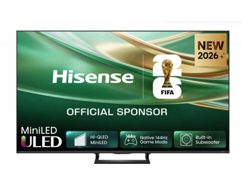 Hisense 55" E8S, 4K Ultra HD 3840x2160, ULED, Quantum Dot,144 Hz,HDR 10+, HLG, Dolby Vision, DTS Virtual X, Smart TV, WiFi, Light Sensor, BT, Anyview Cast, 4xHDMI, 2xUSB, LAN, CI+, DVB-T2/C/S2, Singale Stand, Black, image 