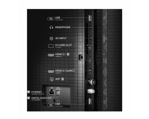 Hisense 50" A7Q, 4K Ultra HD 3840x2160, QLED, FALD, Quantum Dot, HDR 10+, HLG, Dolby Vision, Dolby Atmos, Smart TV, WiFi 5GHz, WiFi Direct, BT, Anyview Cast, 3xHDMI, 2xUSB, LAN, CI+, DVB-T2/C/S2, Black, image , 4 image