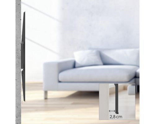 Hama TV Wall Bracket, Rigid, 305 cm (120") to 100 kg, Wall Spacing 2.8 cм, image _ab__is.image_number.default