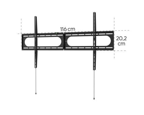 Hama TV Wall Bracket, Rigid, 305 cm (120") to 100 kg, Wall Spacing 2.8 cм, image _ab__is.image_number.default