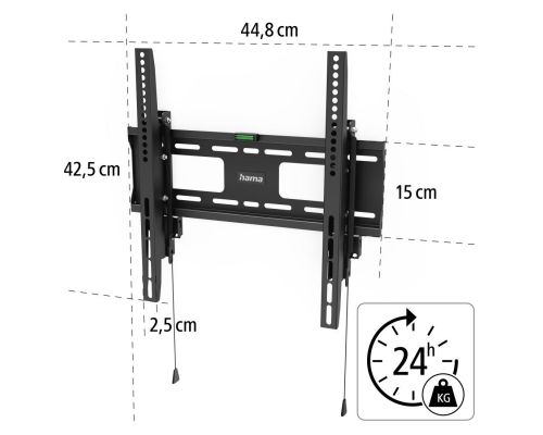 Hama TV Wall Bracket, Rigid, Theft Protection, 165 cm (65") up to 50 kg, image _ab__is.image_number.default