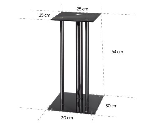 Hama Speaker Stand for Heavy Boxes, with Cable Guide, Universal, 220881, image , 7 image