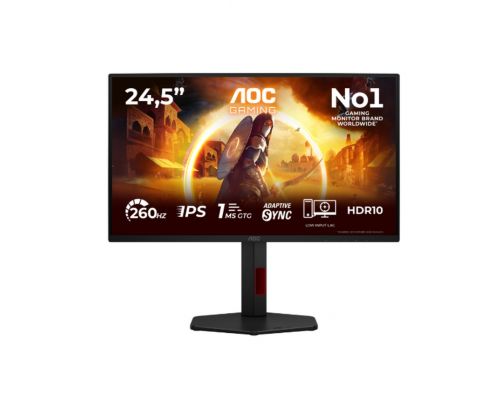 Монитор, AOC 25G4ZR, 24.5" Fast IPS WLED, 1920x1080@260Hz (OC, Native 240Hz), image 