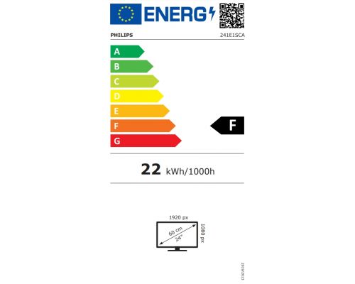 Philips 241E1SCA, 23.6" Curved 1500R VA WLED, 1920x1080@75Hz, 4ms GTG, 250cd/m2, 3000:1, Mega Infinity DCR, FreeSync/Adaptive Sync, FlickerFree, Low Blue Mode, 3Wx2, Tilt, D-SUB, HDMI, image _ab__is.image_number.default