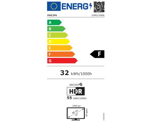 Philips Evnia 32M2C3500L, 31.5" Curved 1500R VA WLED, 2560x1440@180Hz, 1ms GtG, 0.5ms MPRT, 300cd m/2, 3000:1, Mega Infinity DCR, Adaptive Sync, FlickerFree, Low Blue Light, Tilt, 2xHDMI, DP, image , 7 image