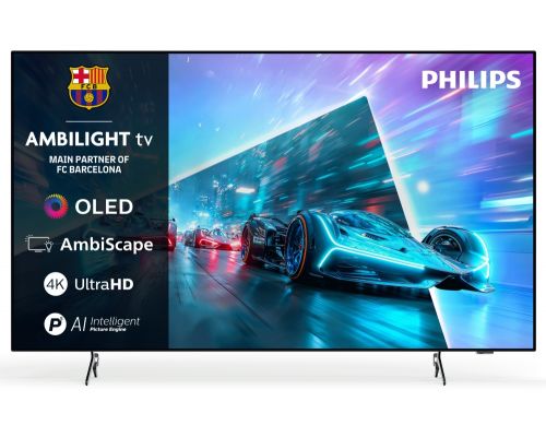 Philips 55OLED761/12, 55" 4K UHD OLED, 3840x2160, 120Hz VRR, DVB-T/T2/C/S/S2, 3 sided Ambilight, HDR10+ Adaptive, Titan OS, Dolby Vision, Atmos, DTS:X, P5 Perfect Picture /Al, AirPlay2  Stream, 1000 nits, BT 5.2, 4*HDMI, 2* USB, 802.11ac,  20W RMS, image 