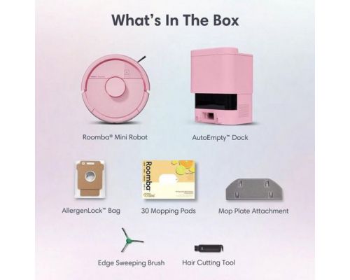 iRobot Roomba® Mini Pink F155640 Robot Vacuum, image _ab__is.image_number.default