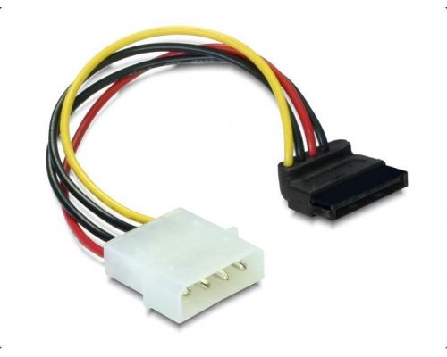 Cable DeLock Power SATA HDD to 4 pin, angled, 15 cm, image 