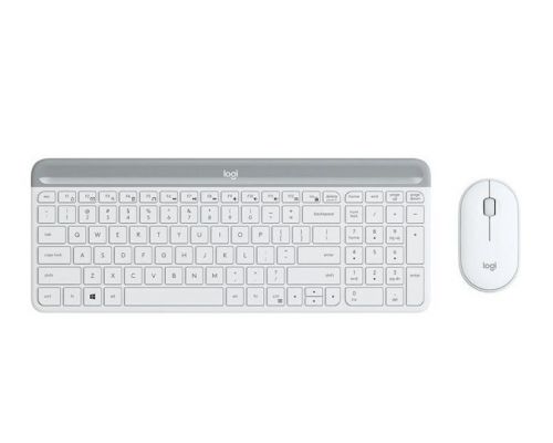 Kit mouse si tastatura fara fir Logitech MK470, Alb US Layout, image 
